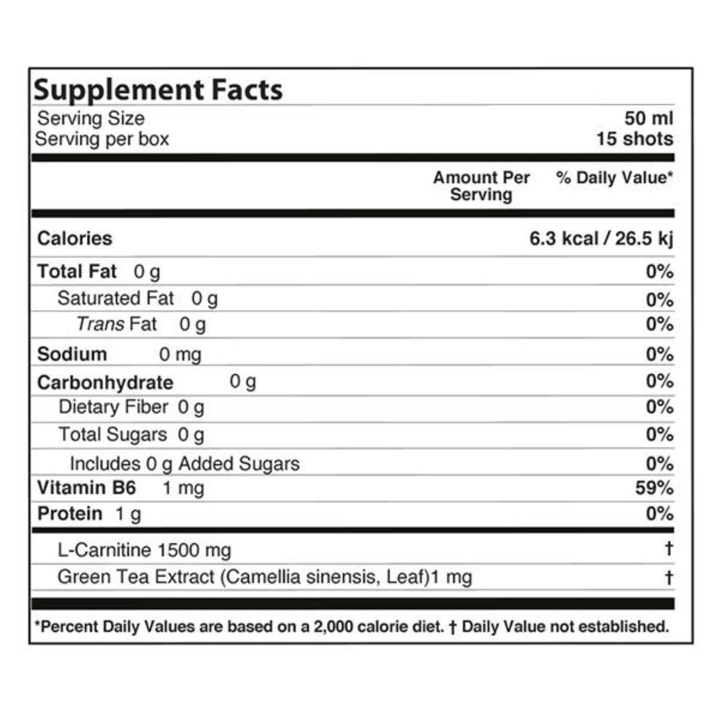 Nutriplus L-Carnitine Shot