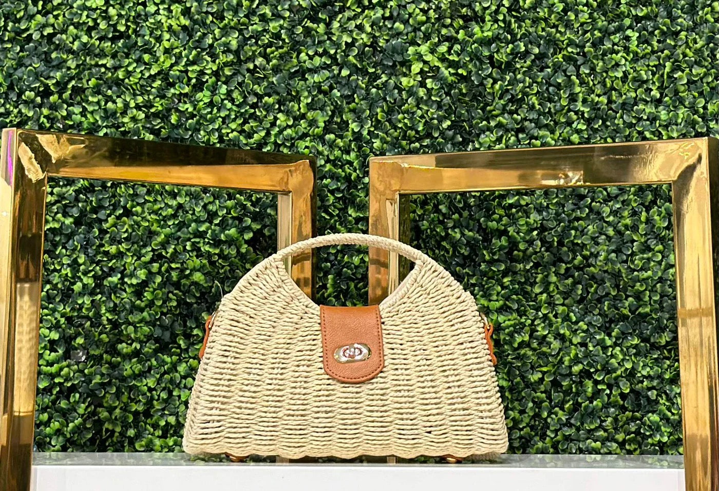 Marie Raffia Handbag