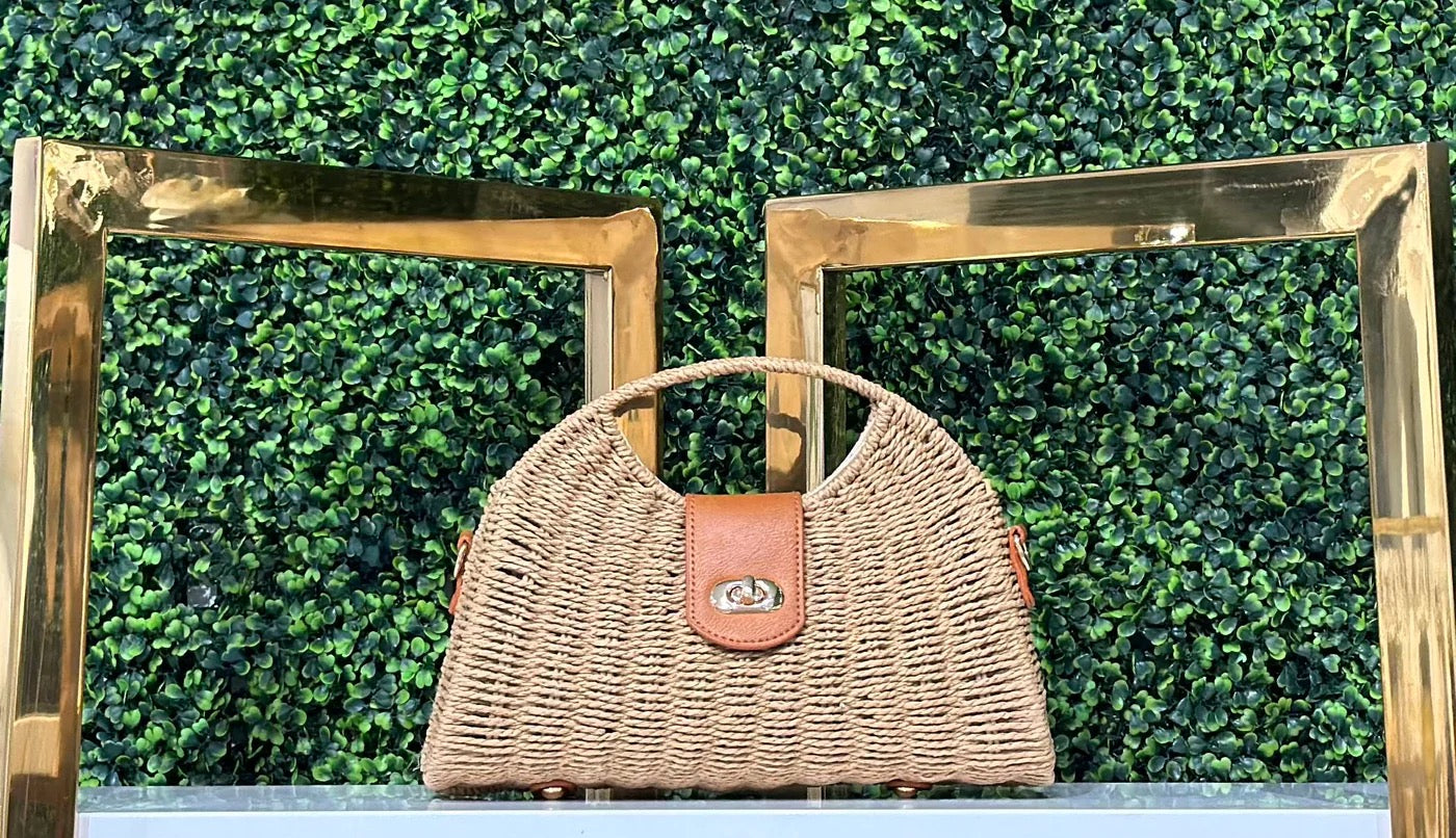 Marie Raffia Handbag